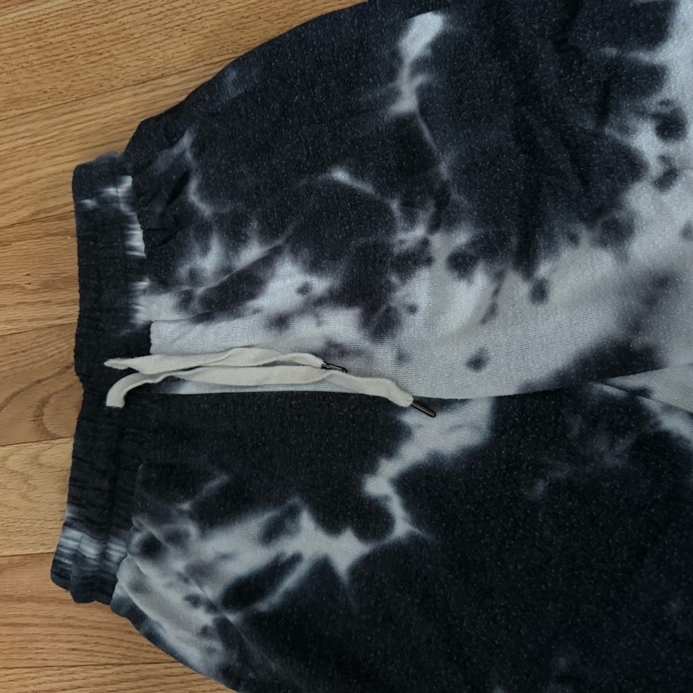 Urban Outfitters Grey and White Tie-Dye Sweatpants